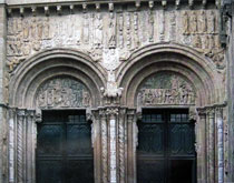 Portada de Platerías de la catedral de Santiago de Compostela