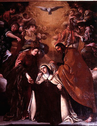 Visión de Santa Teresa, por Pedro de Orrente en el Convento del Carmen de Corella
