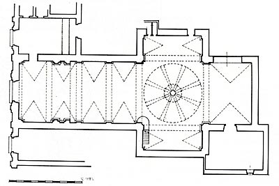 Planta de la iglesia de las M.M. Dominicas. Fudación de 1622. Iglesia: 1681-1689