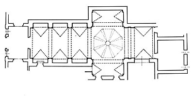 Planta de la iglesia de las M. M. Capuchinas. Fundación de 1736. Convento: 1749-1753. Iglesia: 1753-1755