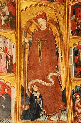 Retablo de Santa Catalina (detalle). Catedral de Tudela