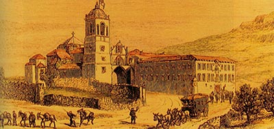 “Vista del Hospital de la Caridad instalado en el monasterio de Irache”, The Graphic, 12 de diciembre de 1874