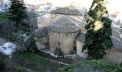 Iglesia de San Pedro de la Rúa de Estella. Vista exterior de la cabecera