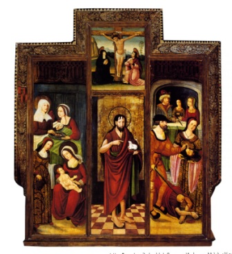 Retablo de San Juan Bautista, c. 1530, en la actualidad en el Museo de Navarra