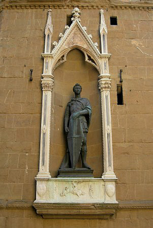 Donatello. San Jorge (Copia).Iglesia de Orsanmichele. Florencia