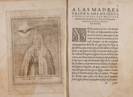 Dedicatoria de Los Libros de la Madre Teresa de Jesús (Salamanca, 1588) 