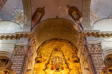 Capilla mayor de la parroquia de Lerín