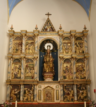 Retablo mayor de la iglesia de Santa María, originario del convento de la Merced de Estella