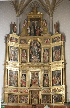 Retablo mayor de la parroquia de San Pedro Obra romanista de Bernabé Imberto (1594 y 1610)