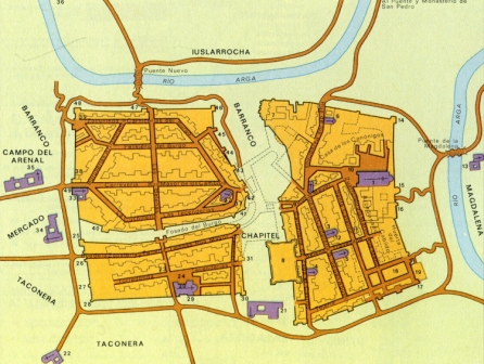 Los núcleos urbanos de Pamplona hacia 1360-1423