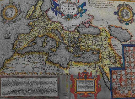 Mapa del Imperio Romano. Parergon sive veteris geographiae aliquot tabulae. 