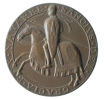 Medalla conmemorativa del VII Centenario de las Navas. Anverso. 