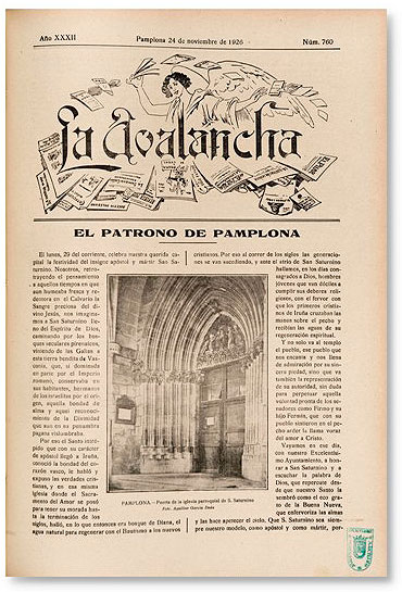 Portada de La Avalancha, 24-11-1926