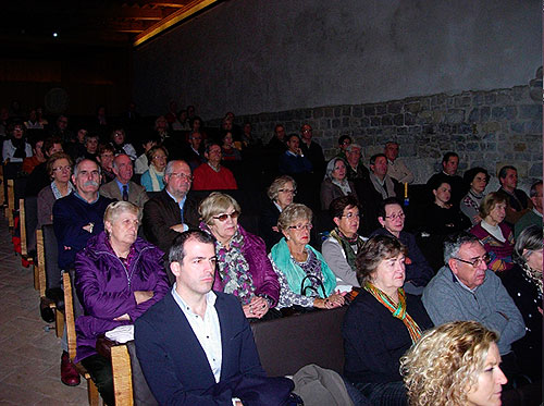 La conferencia tuvo lugar en el salón de actos de Civivox Condestable de Pamplona