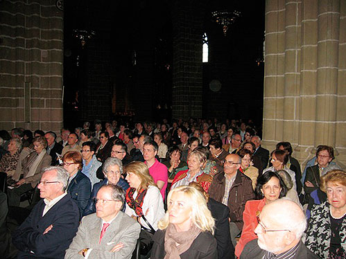 La conferencia tuvo lugar en la propia Catedral de Pamplona