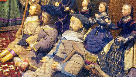 Mendigos y viudas del belén de las Agustinas Recoletas de Pamplona