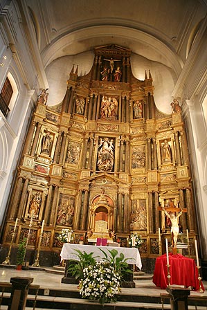 Retablo mayor de la Catedral de Pamplona, actualmente en la parroquia de San Miguel de Pamplona