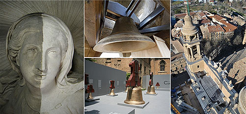 Imágenes del Proyecto Cultural de Restauración de la fachada de la Catedral de Pamplona