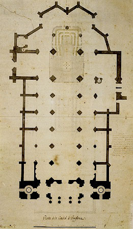 Plan de Ochandátegui para la reforma interior de la Catedral de Pamplona en 1800