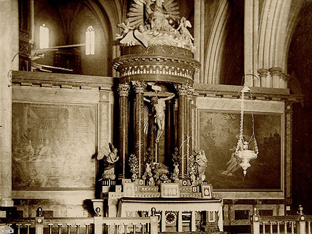 Trascoro de la Catedral de Pamplona antes de la intervención de 1940