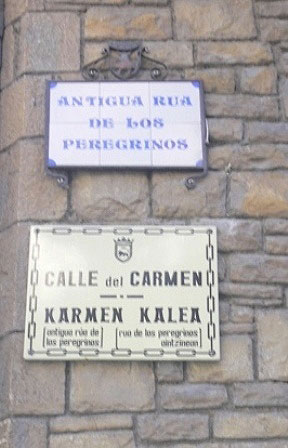 Calle del Carmen. Antigua calle de los peregrinos