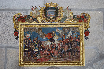 Batalla de Clavijo. Archivo catedralicio. Santiago de Compostela