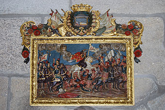 Batalla de Clavijo. Archivo catedralicio. Santiago de Compostela