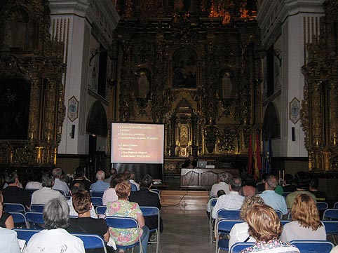 La conferencia tuvo lugar en una de las salas del Museo Arrese de Corella