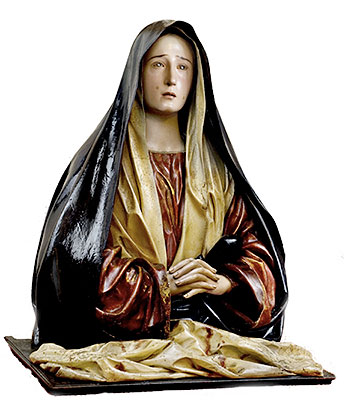 "Dolorosa", por Pedro de Mena, c. 1670-1680