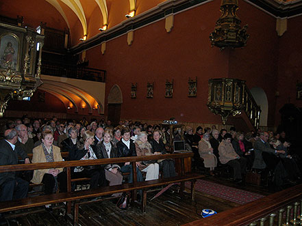 La parroquia de san Miguel durante el desarrollo de la visita