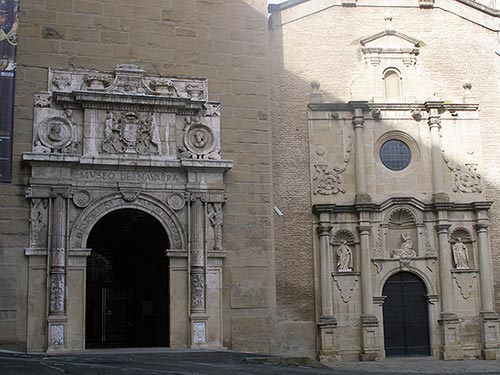 Fachada del Museo de Navarra en la actualidad