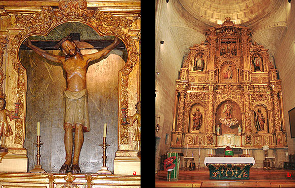 Santo Cristo del Socorro (siglo XIII) y retablo mayor (siglo XVIII)