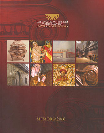 Portada de la memoria 2006 de la Cátedra de Patrimonio y Arte Navarro