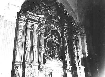  Retablo en la parroquia de San Nicolás de Tudela en 1978.