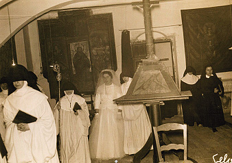 Profesión solemne en el monasterio de Tulebras en 1963