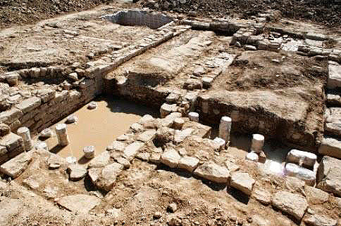 Termas de la villa romana de San Julián de Beire.