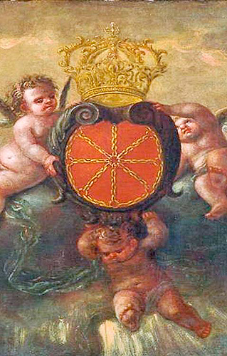 Detalle del escudo de Navarra.