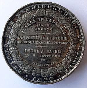 Medalla conmemorativa de la anexión de Nápoles