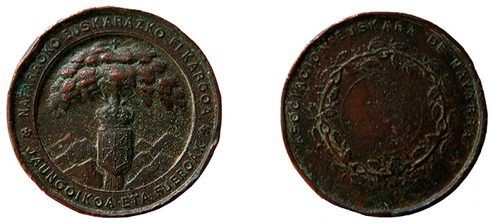La medalla de la Asociación Euskara (c. 1884)