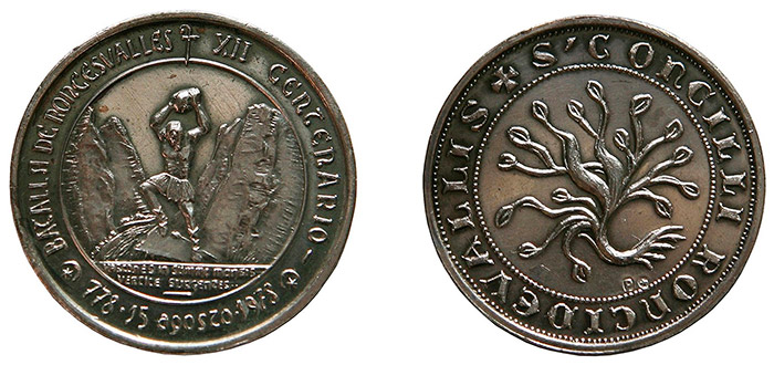 Medalla conmemorativa del XII centenario de la batalla de Roncesvalles (1978)