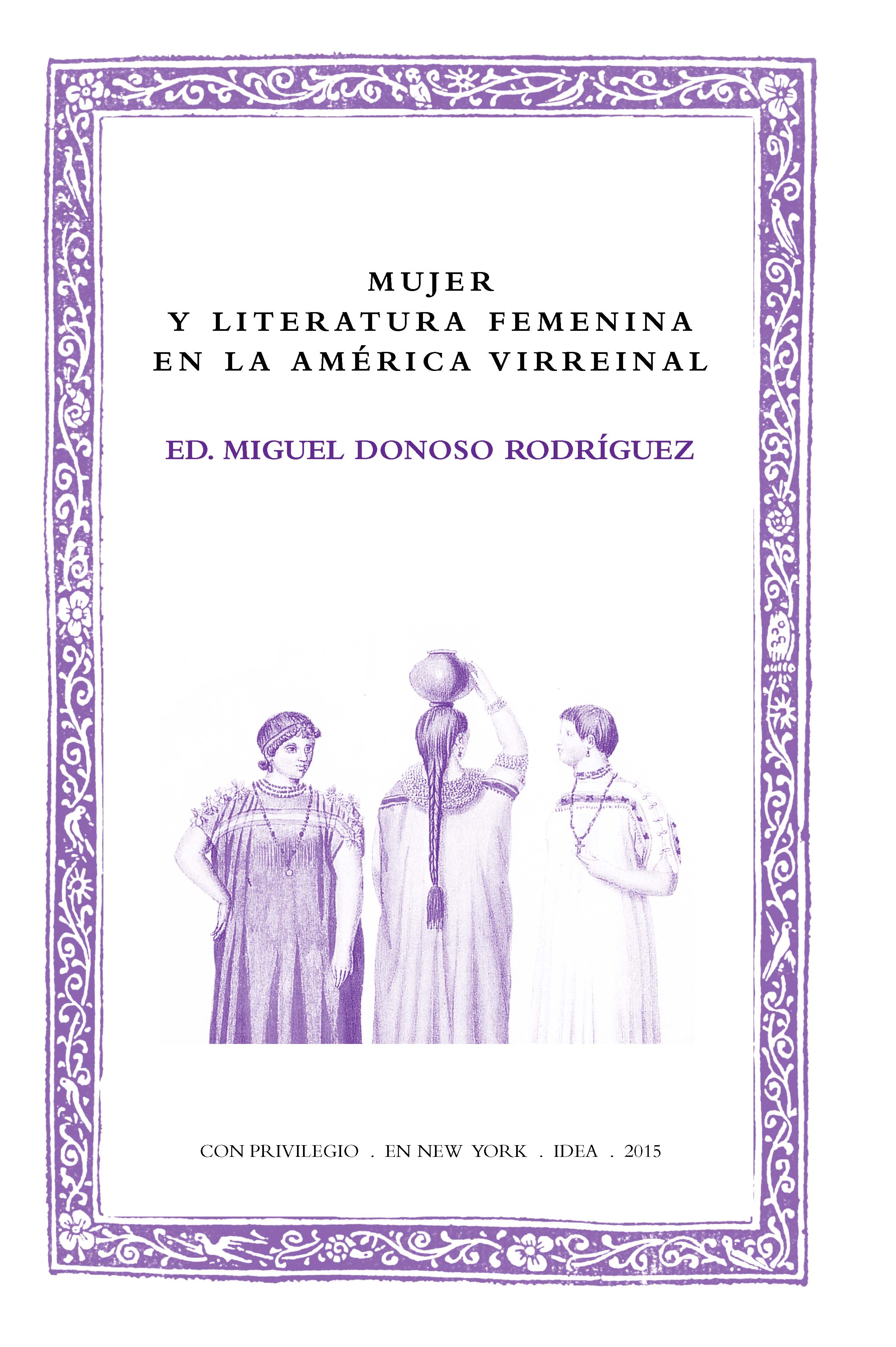 Batihoja 20. Women and Women's Literature in Viceregal America