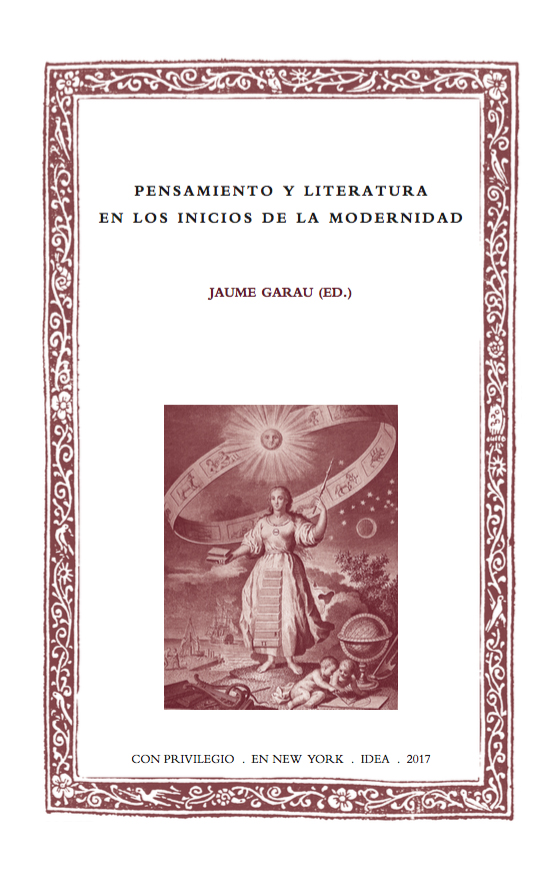 Batihoja 39. Pensamiento y literatura en los inicios de la modernidad