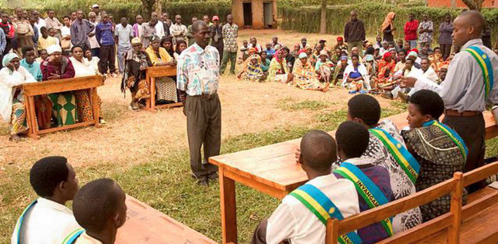 Gacaca trials, a powerful instrument of transitional justice implemented in Rwanda [UNDP/Elisa Finocchiaro]