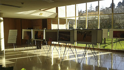 Atrio de la escuela de arquitectura