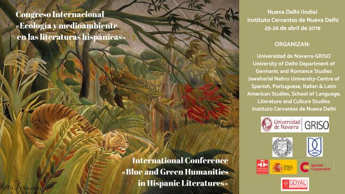Congreso Internacional «Ecología y medioambiente en las literaturas hispánicas / International Conference «Blue and Green Humanities in Hispanic Literatures»