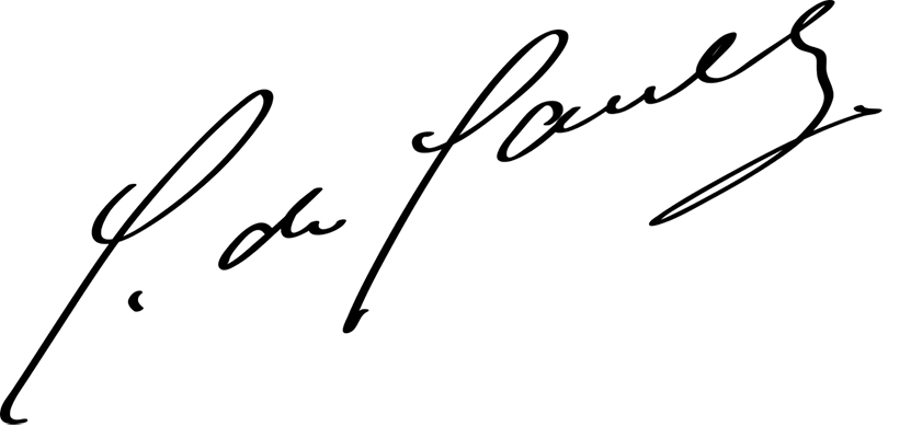 Firma de Charles De Gaulle.