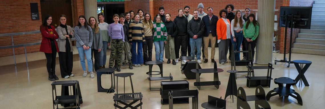 Los estudiantes de 3º de Diseño de Producto diseñan mobiliario ‘flat-pack’ con materiales de Formica