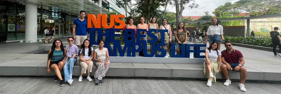 Los estudiantes del MDGAE, de estancia internacional en la National University of Singapore