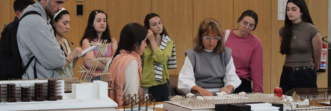 Master's Degree students Master's Degree housing for digital nomads, hybrid buildings, and an agricultural center in downtown Madrid