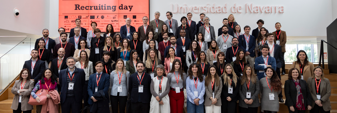 Master's Degree students from the School participate in Recruiting Day